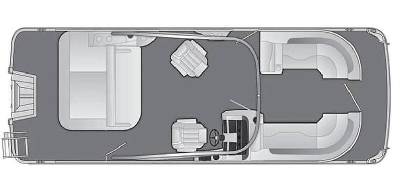 Bennington L Series 24 LSBA boat with sleek design and spacious interior. Perfect for luxury boating.