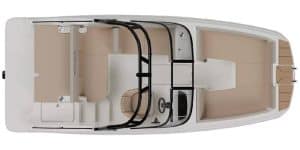 High-quality image of the 2026 Bayliner D Series D20I boat interior.