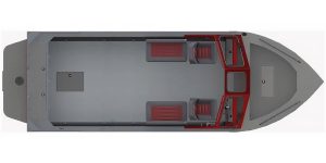 Interior view of the 2026 Thunder Jet 210 Luxor Limited boat.