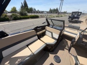 Luxury 2026 HeyDay H 22 Surf Boat with spacious seating and modern design. Perfect for family outing.