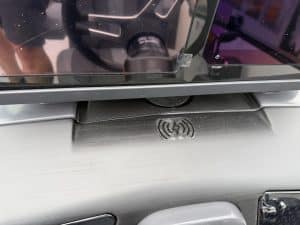 Marine equipment with wireless charging pad for boats and yachts.
