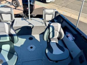 Optimized boat seating for comfort and safety.