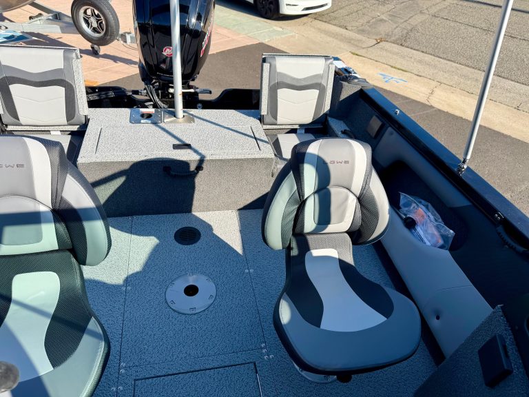 Optimized boat seating for comfort and safety.