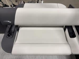 Comfortable boat seating with sleek design, ideal for marine leisure and relaxation.