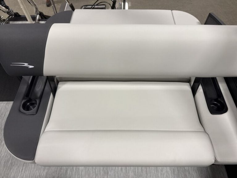 Comfortable boat seating with sleek design, ideal for marine leisure and relaxation.