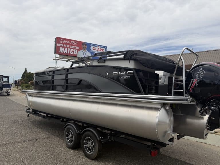 Boat with Pontoon and Outboard Motor for Opti.