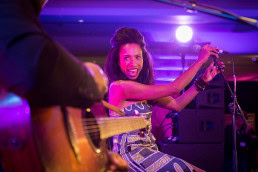 Yakoto singing for the Friends of Music event at the European Parliament in Brussels