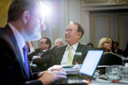 An attendee listening carefully during the 2017 IFAC Conference in Brussels