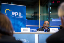 Abdullah Al Jufaili during the EPP Group conference in Brussels