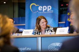 Elisabetta Gardini during the EPP Group conference in Brussels