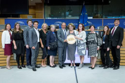 Group picture after a conference in the European Parliament in Brussels