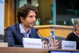 Emilio Puccio speaking during the MCE Conference at the EU Parliament