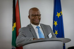 Dr. Manelisi Genge, Ambassador of South Africa to Belgium at the South African Embassy, Brussels