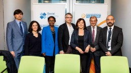 Several MEPs together for a group picture during the Constitutive meeting of the Social Economy Intergroup