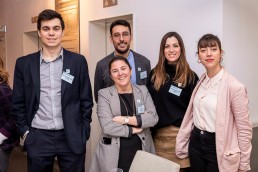 The EURADA staff poses for a photo during the 2020 Brokerage Event for Innovation Agencies by EURADA