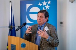 Jaime del Castillo presenting a project during the 2020 Brokerage Event for Innovation Agencies by EURADA