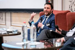 David Dumont, Hunton Andrews Kurth, moderating a discussion panel during the GC Summit Belgium 2020