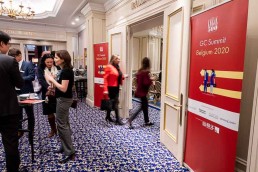 Participants entering the conference room at the GC Summit Belgium 2020