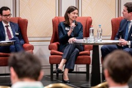 Liesbeth Demuynk, ISS, intervenes during the discussion panel at the GC Summit Belgium 2020