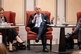 Thibaut Grégoire, Mastercard, intervening during the discussion panel at the GC Summit Belgium 2020