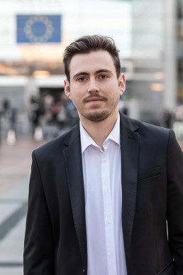 Portrait of Daniel Martín Montero for Social Economy Europe at the EU Parliament in Brussels