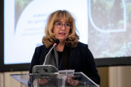 Astrid Schomaker gives a speech during the 9th meeting of the WGECC in Brussels