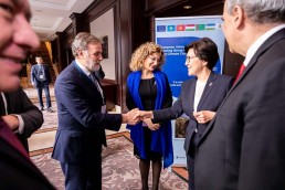 Attendees introducing each other before the start of the 9th meeting of the WGECC in Brussels