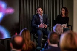 Diego Ávalos presenting Netflix during the Netflix Belgium Walking Dinner in Brussels