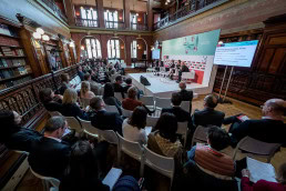 Overview of the Solvay Library in Brussels during the Patient Value Summit by The Economist
