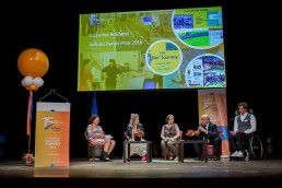 Discussion panel with the winners during the 2019 Excellence in Road Safety Awards in Brussels