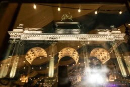 A view of the Arc de Triumph at the Cinquantenaire in Brussels during the Brussels Oktoberfest 2025
