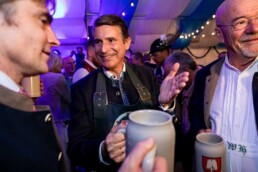 Eric Beißwenger and Wolfram Hatz during the Brussels Oktoberfest 2025