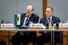 Dirk Derßler and Ulrich Menke at a conference for the Agriculture in Brussels 2025
