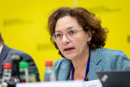 Elisabeth Werner, EU Commission, speaking at a conference in Brussels 2025