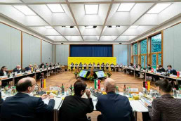 A wide view of a conference room during a conference for the Agriculture in Brussels 2025