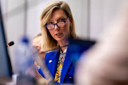 Masa Malencia giving a speech during the 2025 Epilepsy and Rare Diseases Conference at the European Parliament in Brussels