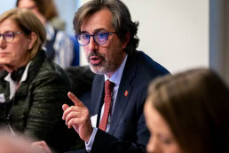 Nicola Specchio speaking during the 2025 Epilepsy and Rare Diseases Conference at the European Parliament in Brussels
