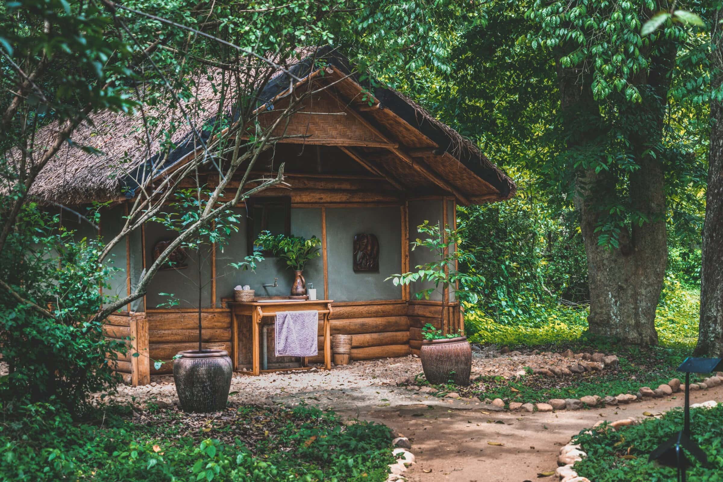 Ishasha Wilderness Camp outdoor bathroom