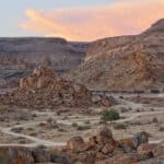 Mountain Landscape at Dusk, Namibia