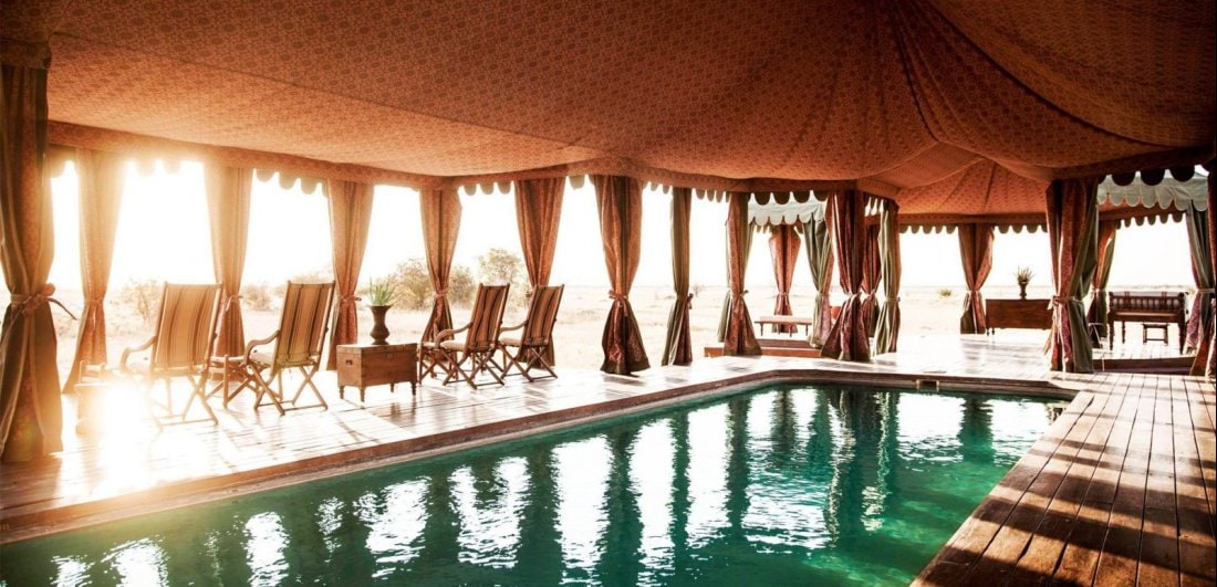 Jacks camp makgadikgadi botswana safari indoor pool