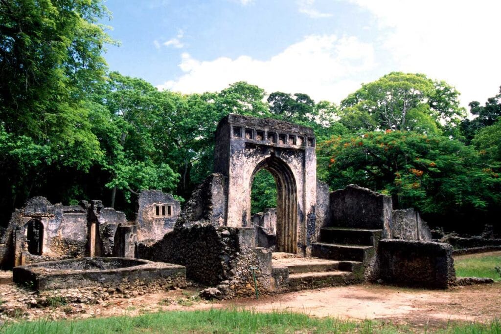 Gedi Ruins National Monument in Kenya.