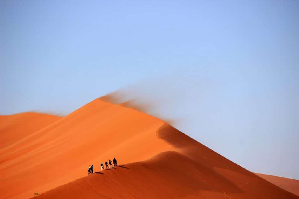 Sand Dunes in Namibia