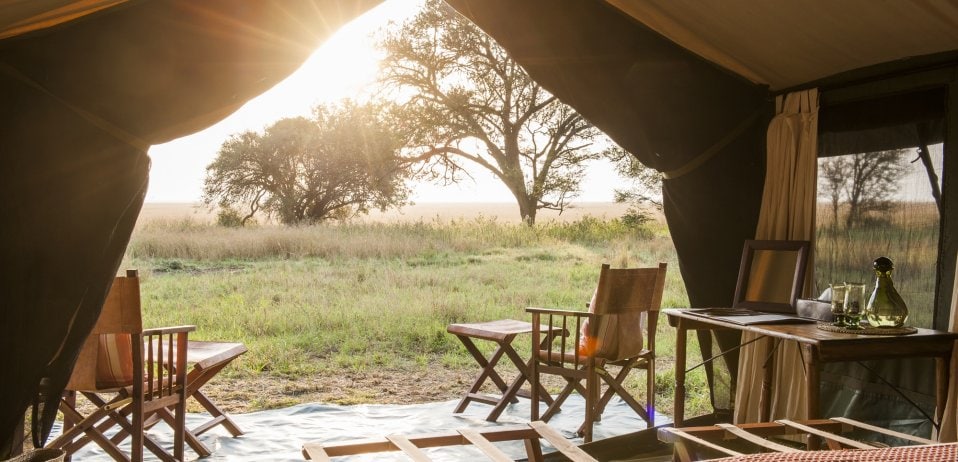 Nomad serengeti safari camp tanzania wildebeest migration