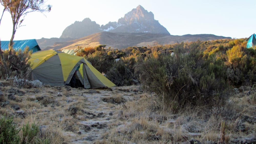 Lemosho route on Mount Kilimanjaro.