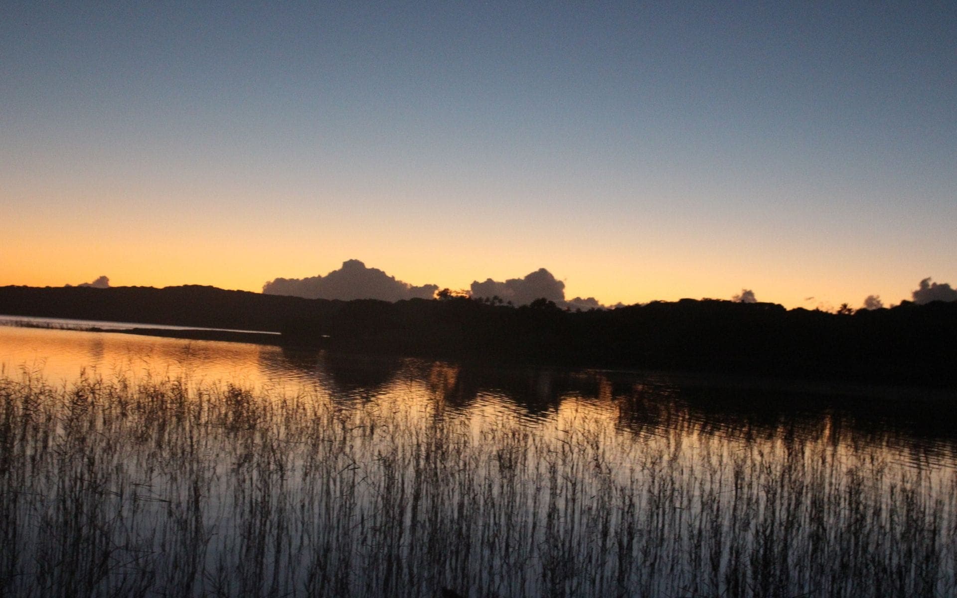 sunrise over lush and wet ladnscapes in Mozambique