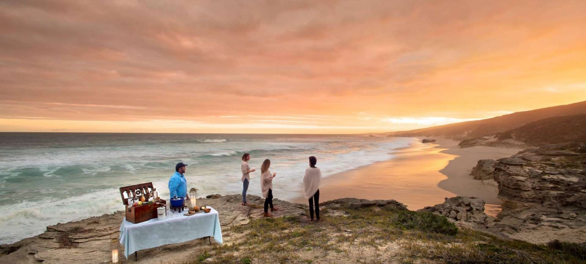 Sundowners by the ocean