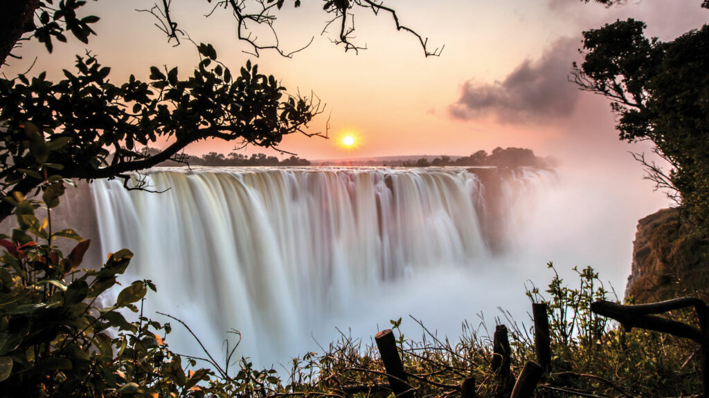 Victoria Falls in Zimbabwe.