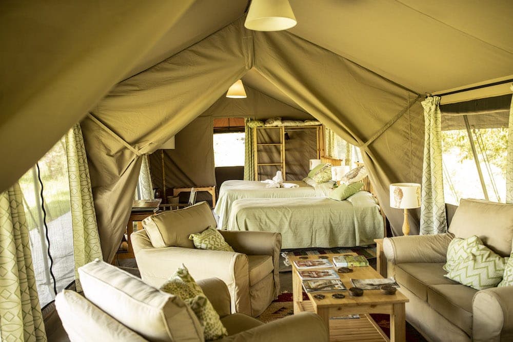 Porini Lion Camp Interior