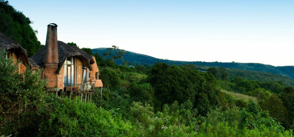 Luxury lodge on the Ngorongoro Crater | Photo credits: Ngorongoro Crater Lodge