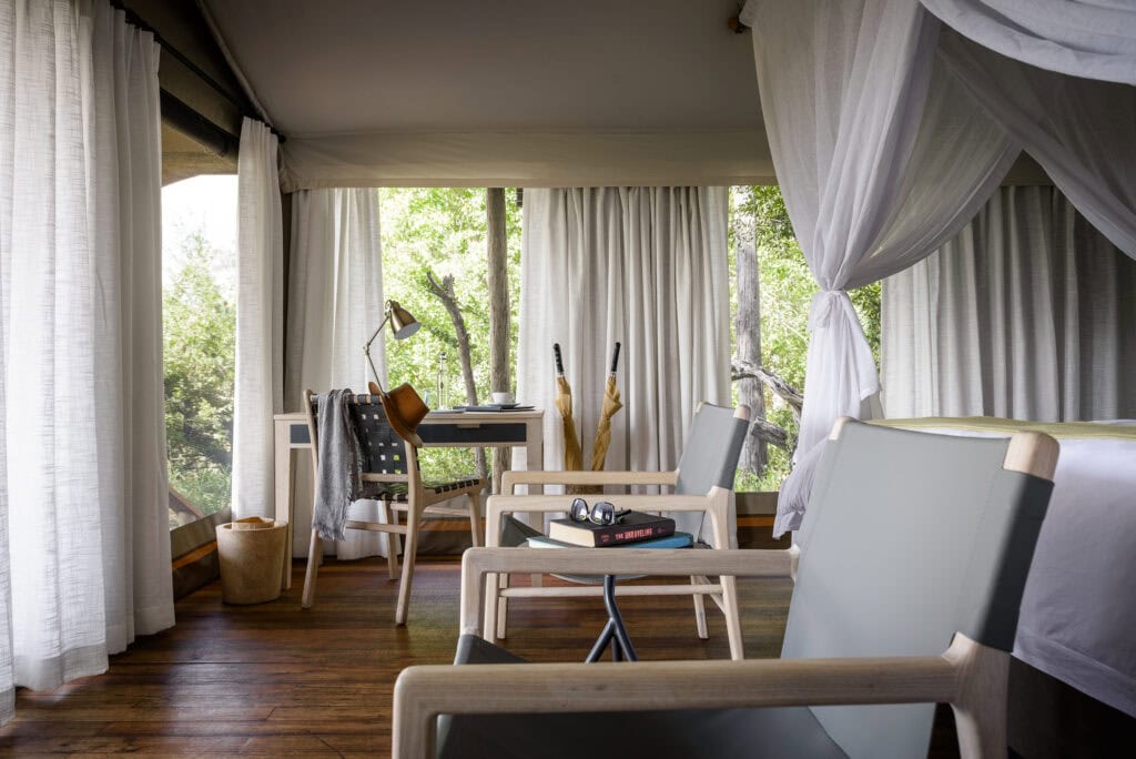 Luxury safari room in the Okavango Delta, Botswana | Photo credits: Sanctuary Stanley's Camp